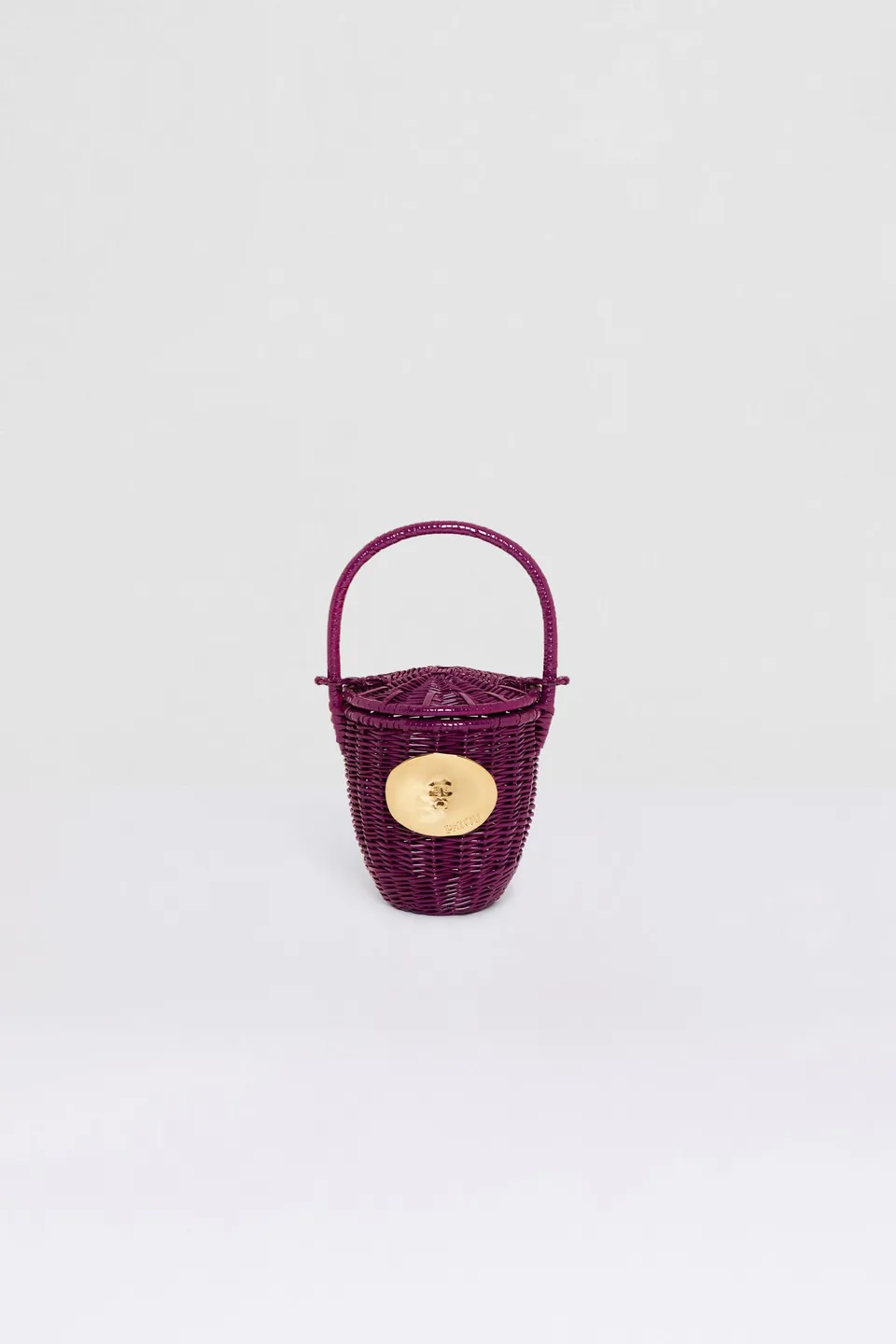 Patou Bags AC003 sac seau osier violet anémone