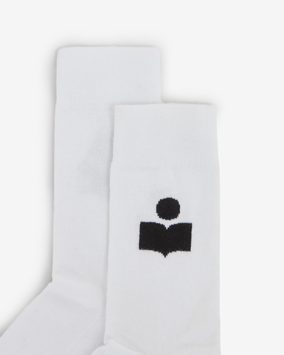 Isabel Marant Siloki chaussettes blanc logo IM