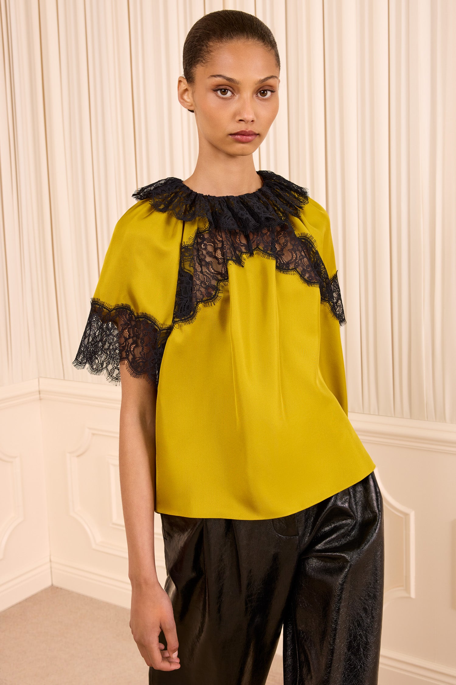 Ulla Johnson Nina Blouse Femme Citrine Jaune Soie