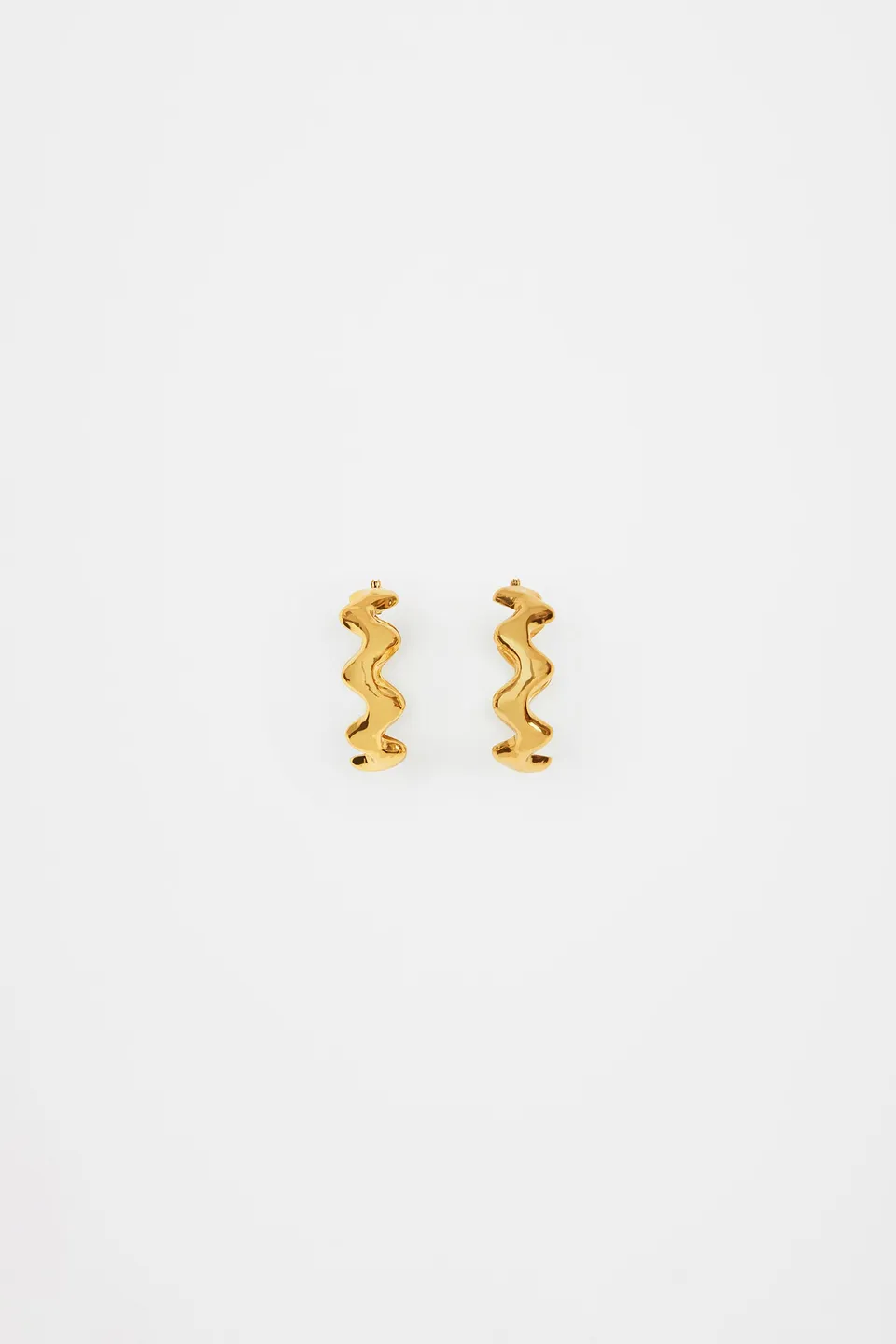Patou Jewellery JW1161002299G créoles vague plaqué or