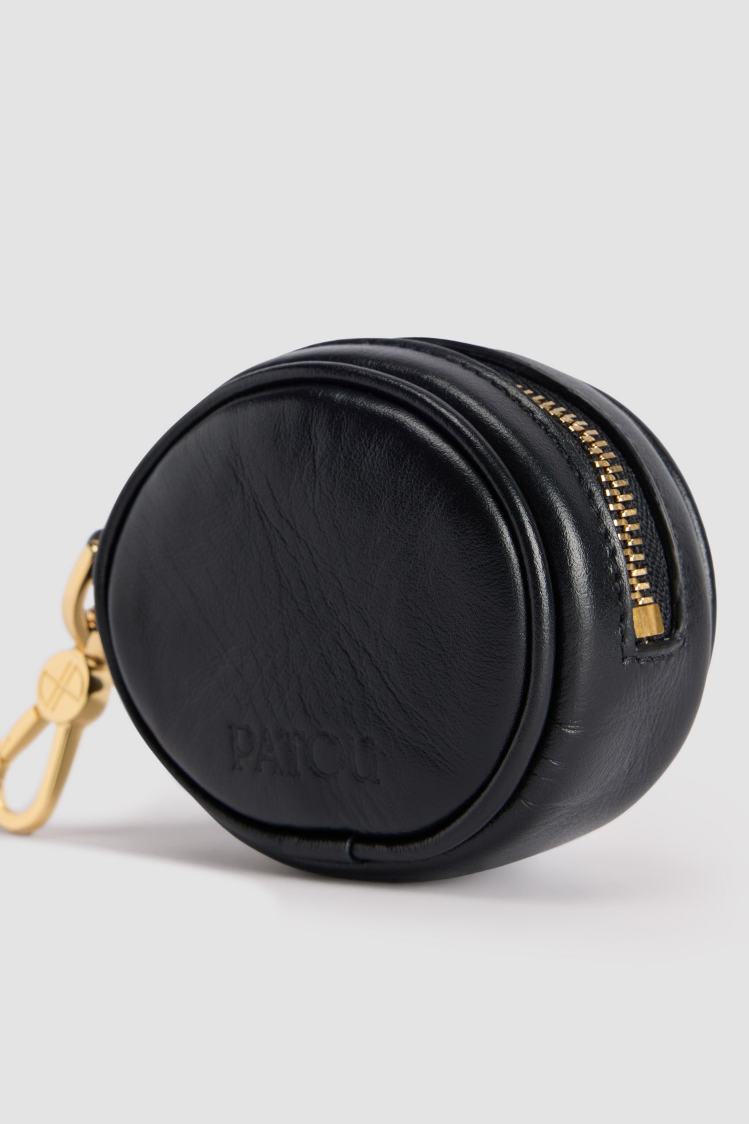 Patou Mini JP SL003 pochette cuir noir écouteurs