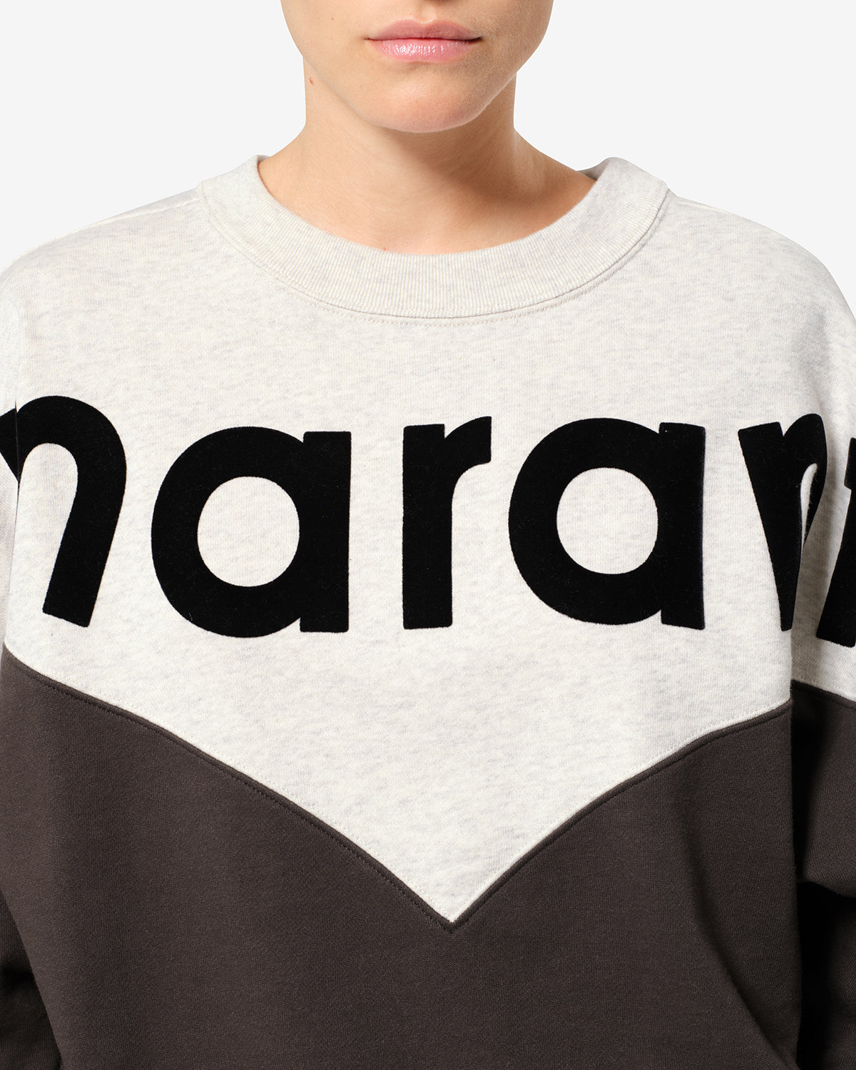 Isabel Marant Houston sweatshirt noir délavé coton