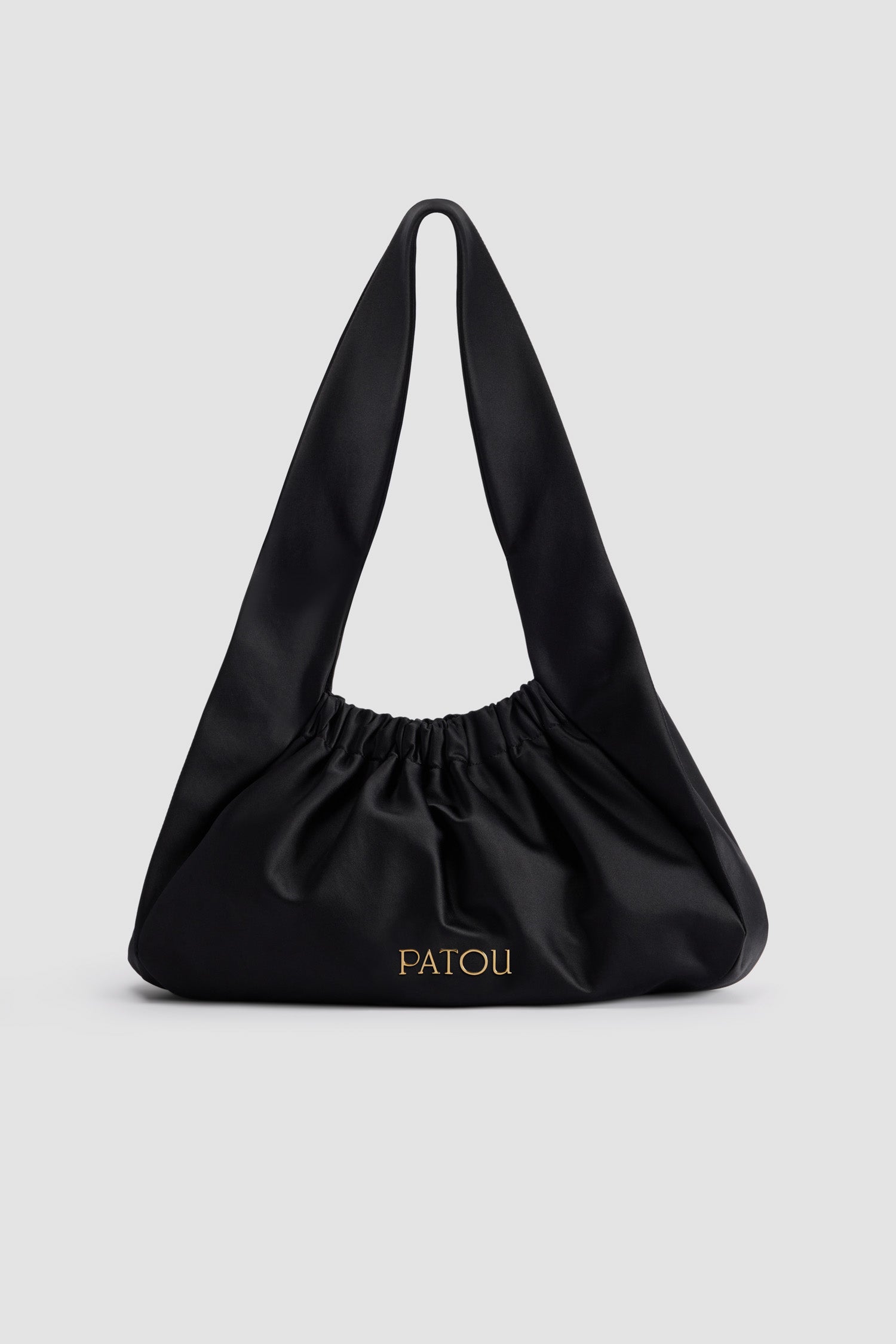 Patou Le Biscuit large H23AC0550159999B sac noir satin