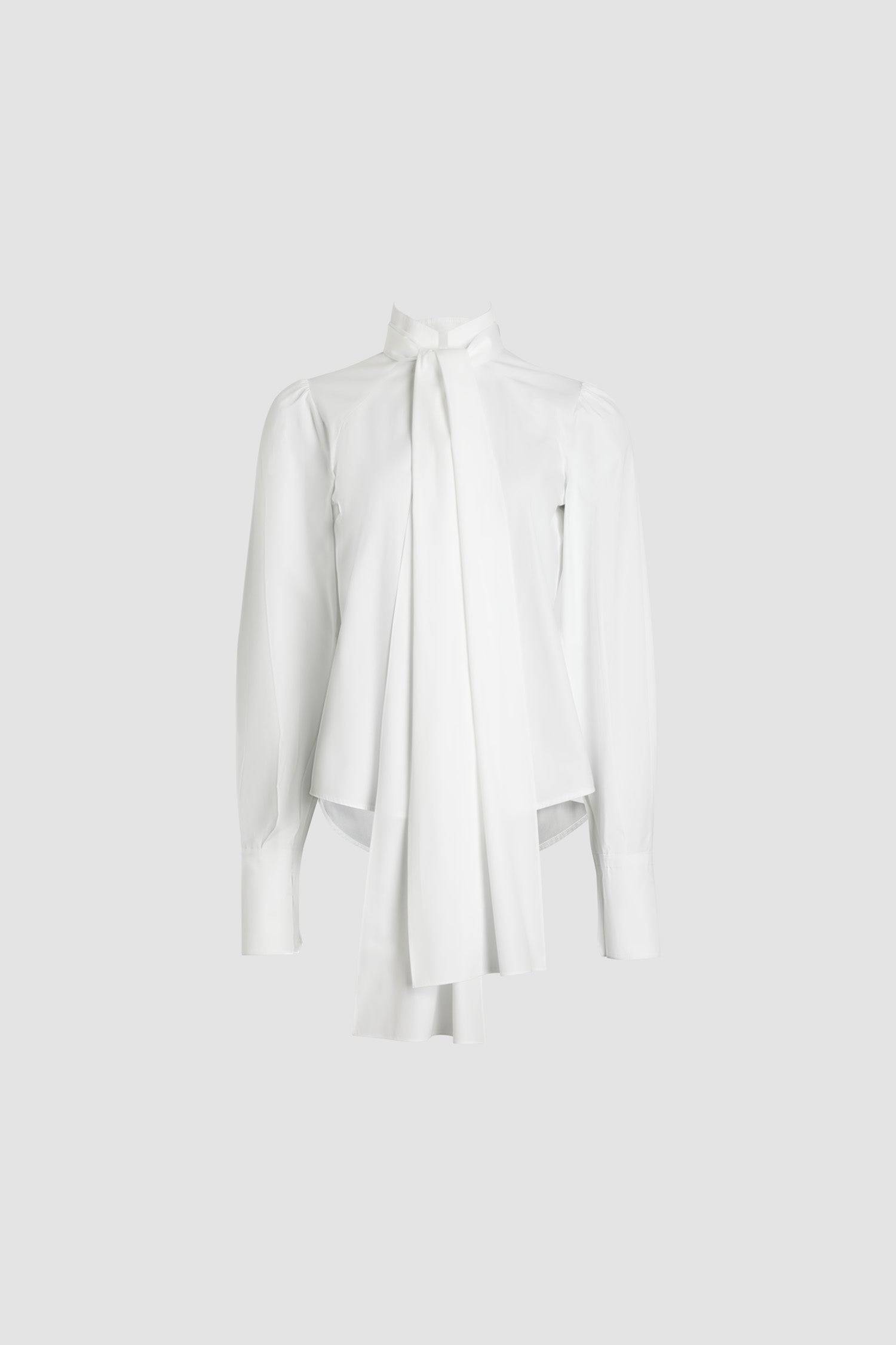 Patou H24BL0340017001W blouse blanche coton bio lavallière