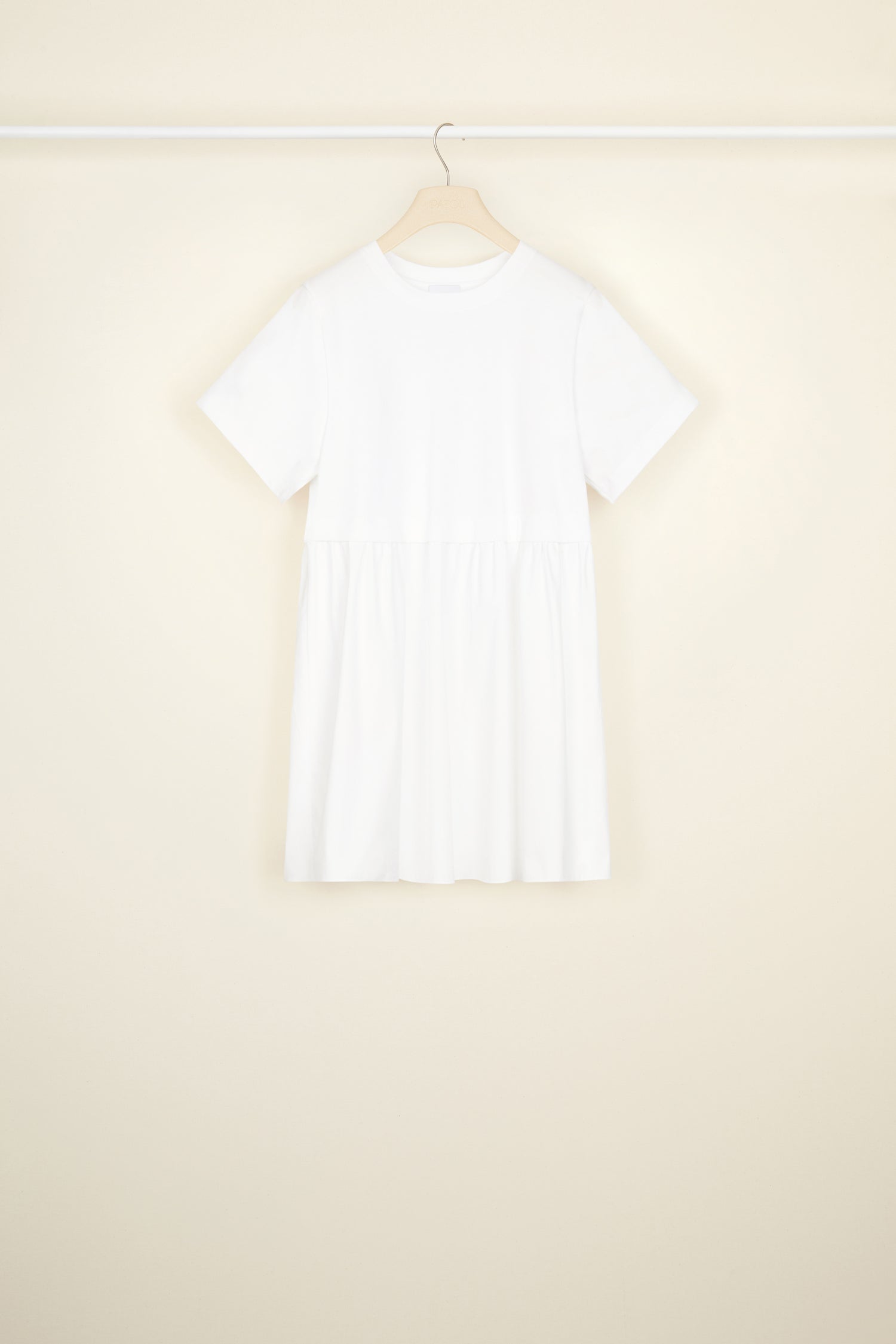 Patou JE0439992001W mini robe coton bio blanche