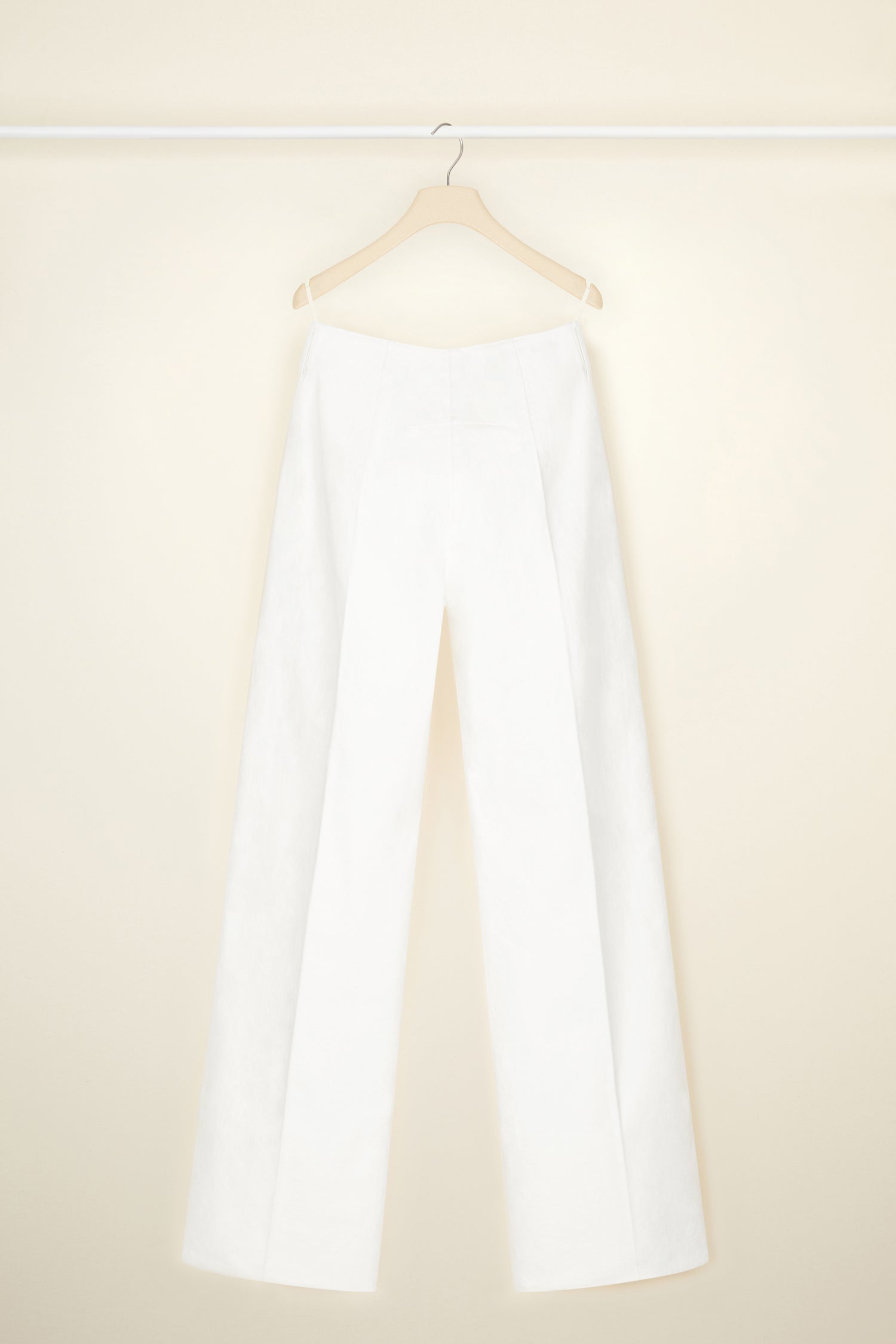 Patou TR016 pantalon coton bio blanc droit 34-44
