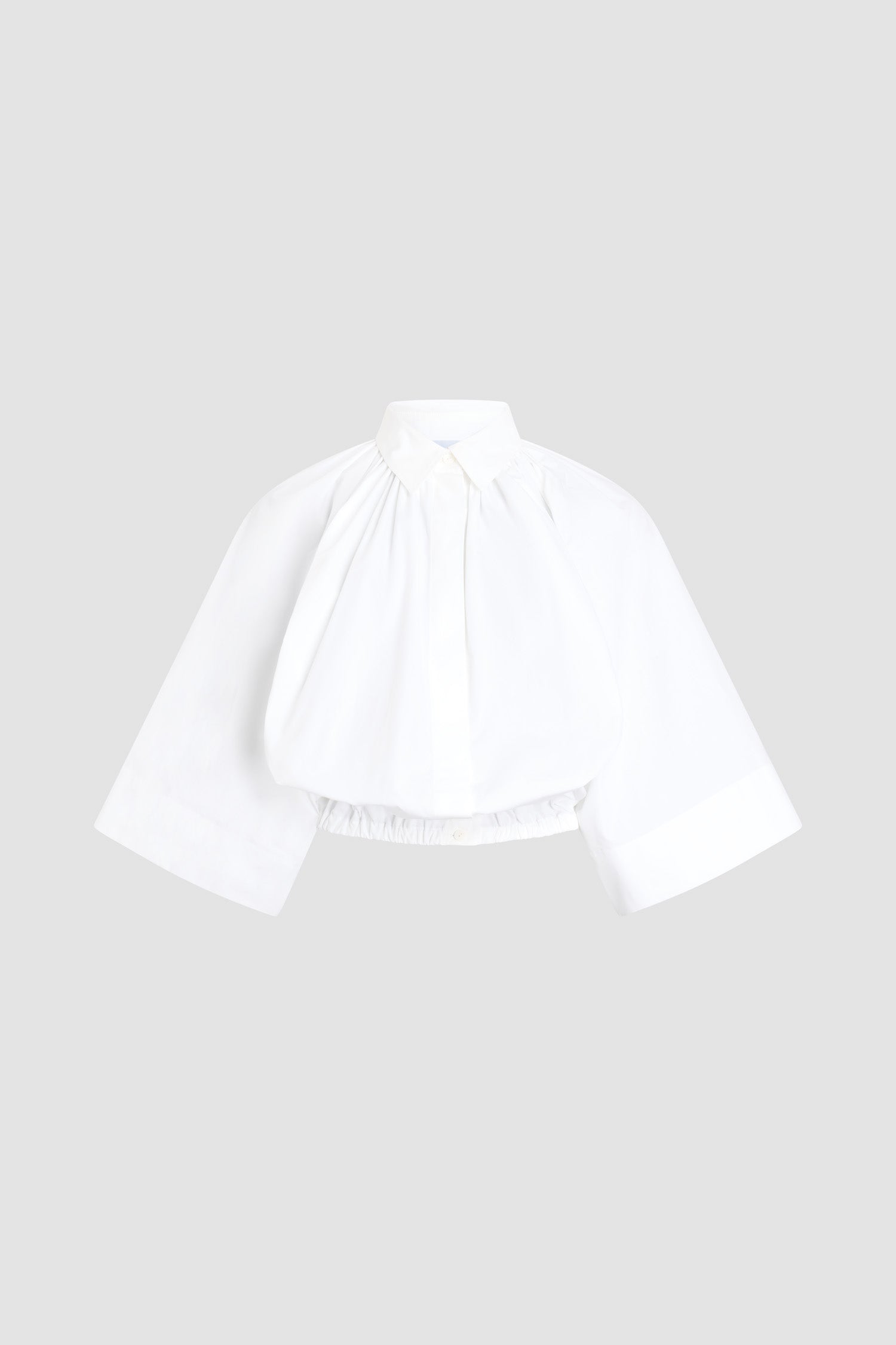 Patou BL061 Blouse Coton Bio Blanc Manches Courtes 34-44