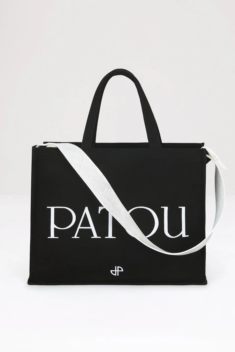 Patou P22AC0240076999B tote coton bio noir
