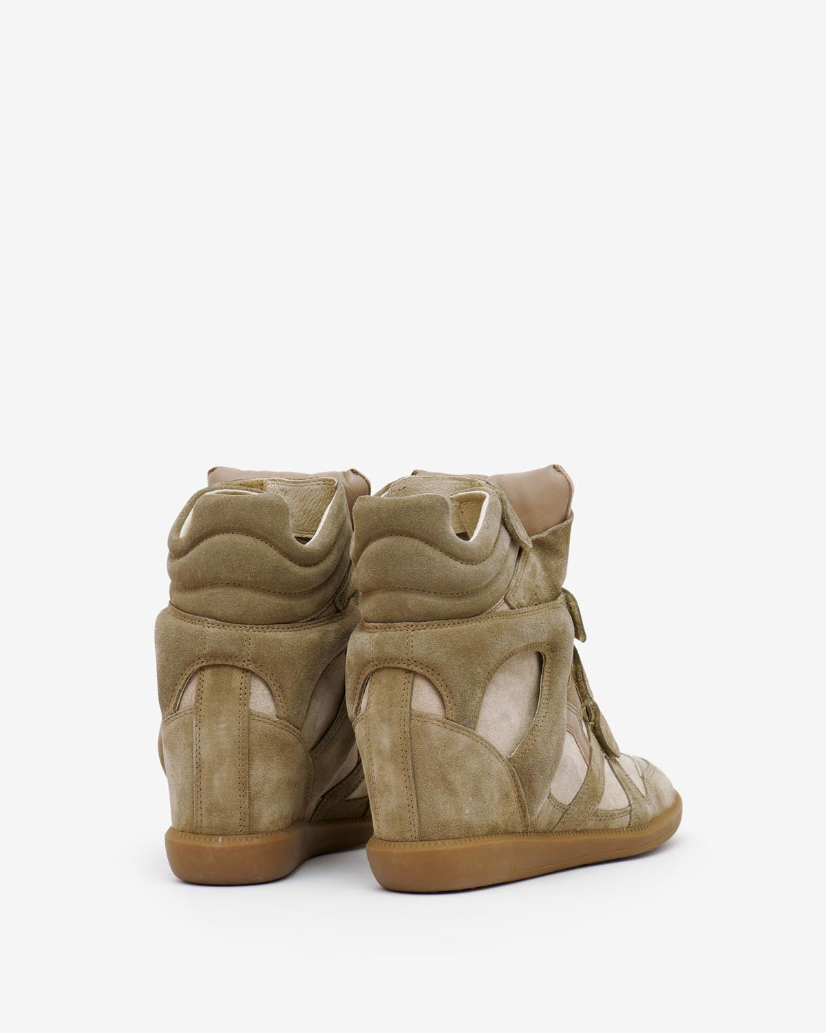 Isabel Marant Bekett baskets compensées taupe cuir