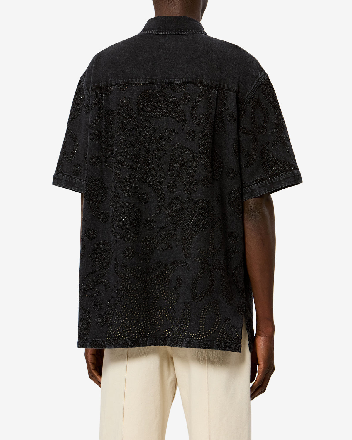 Isabel Marant Igwen CH0361HA chemise denim noir délavé