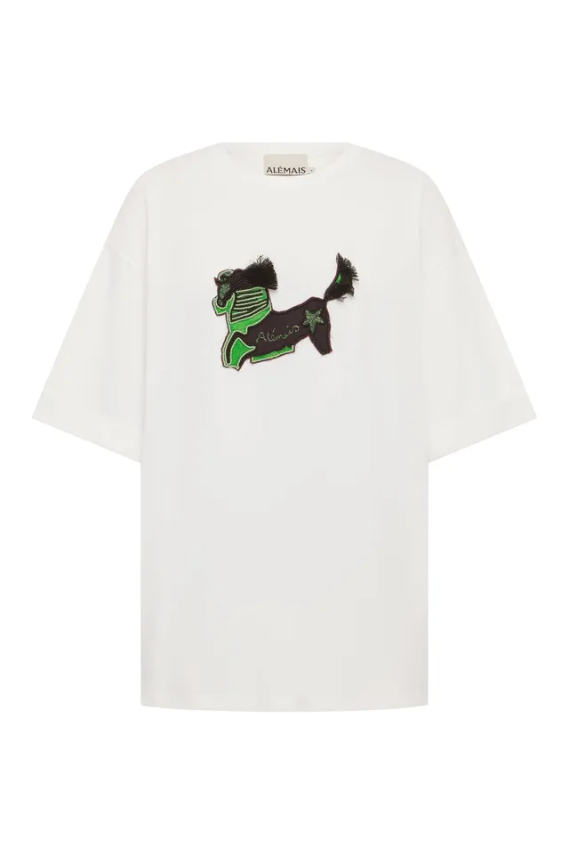 Alemais Tangible Love t-shirt coton bio brodé