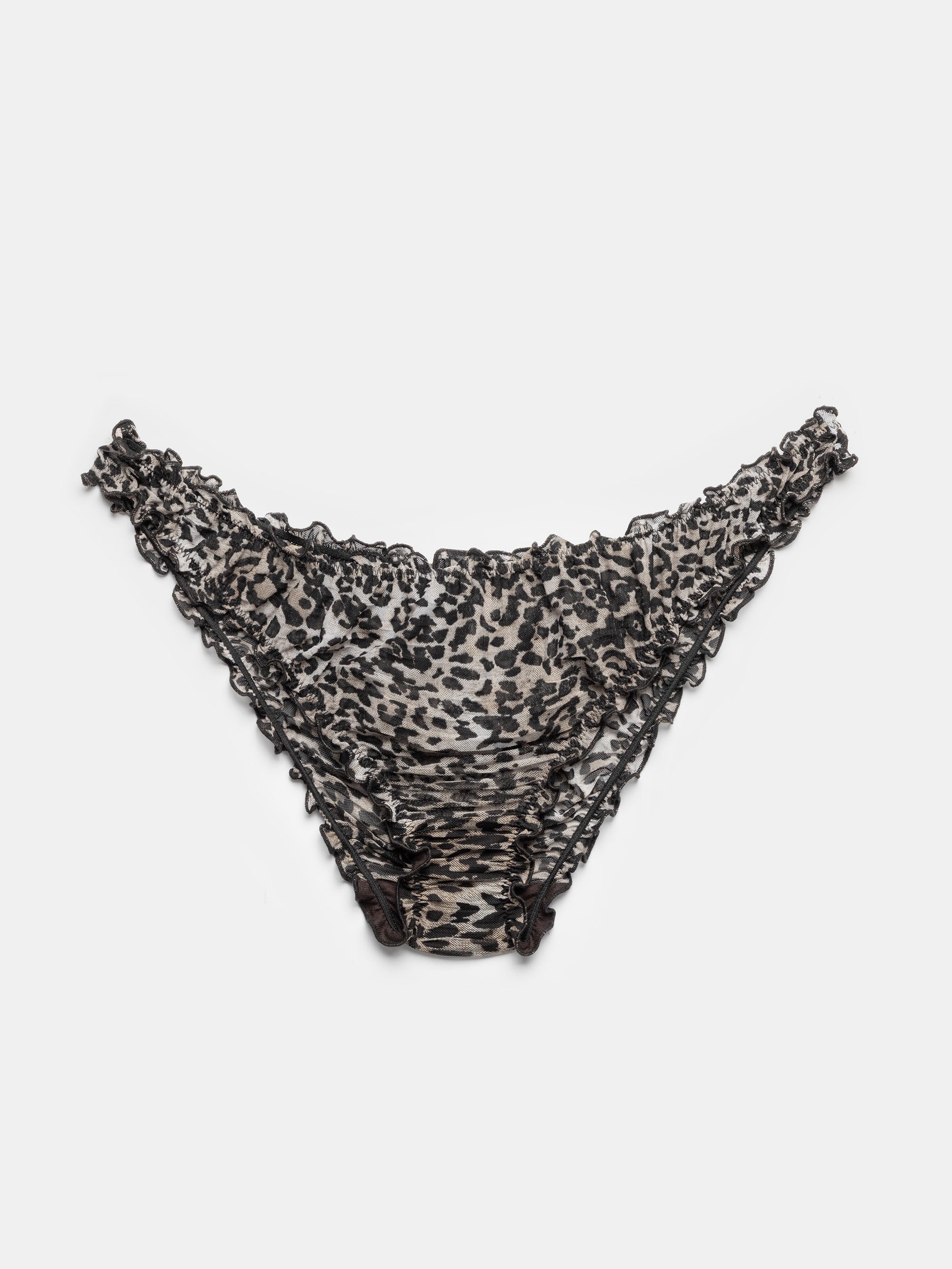Ester Manas Lingerie culotte léopard feline mesh volants