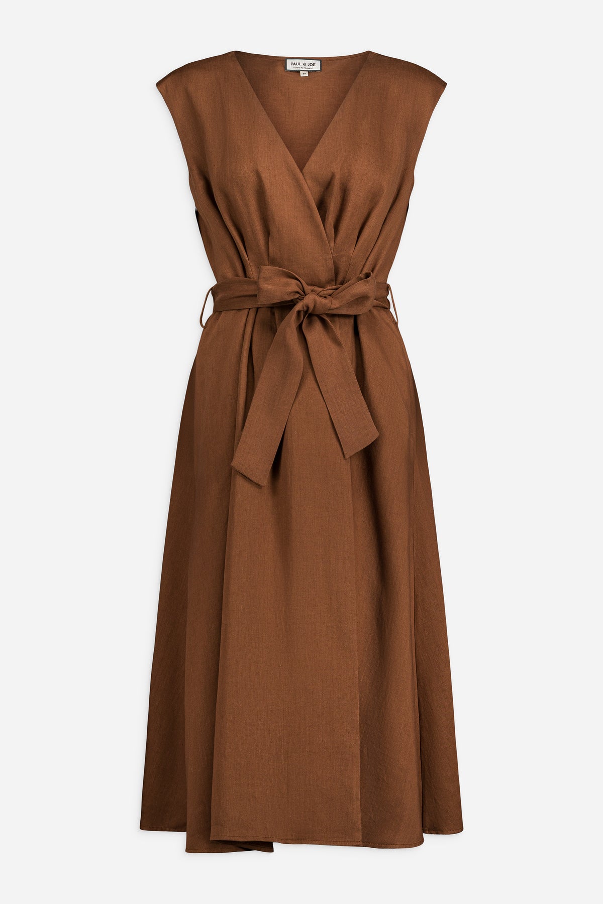 Paul & Joe Shanghai robe midi en lin sans manches