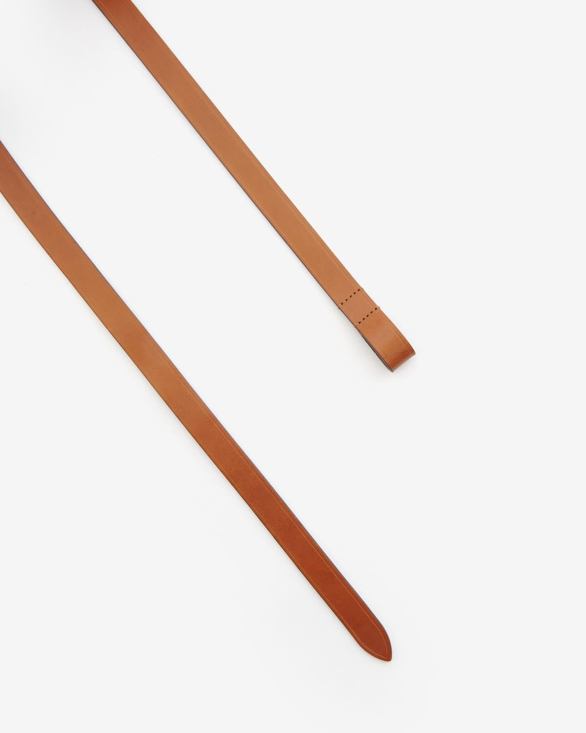 Isabel Marant Kirka ceinture cuir naturel à nouer 2 cm
