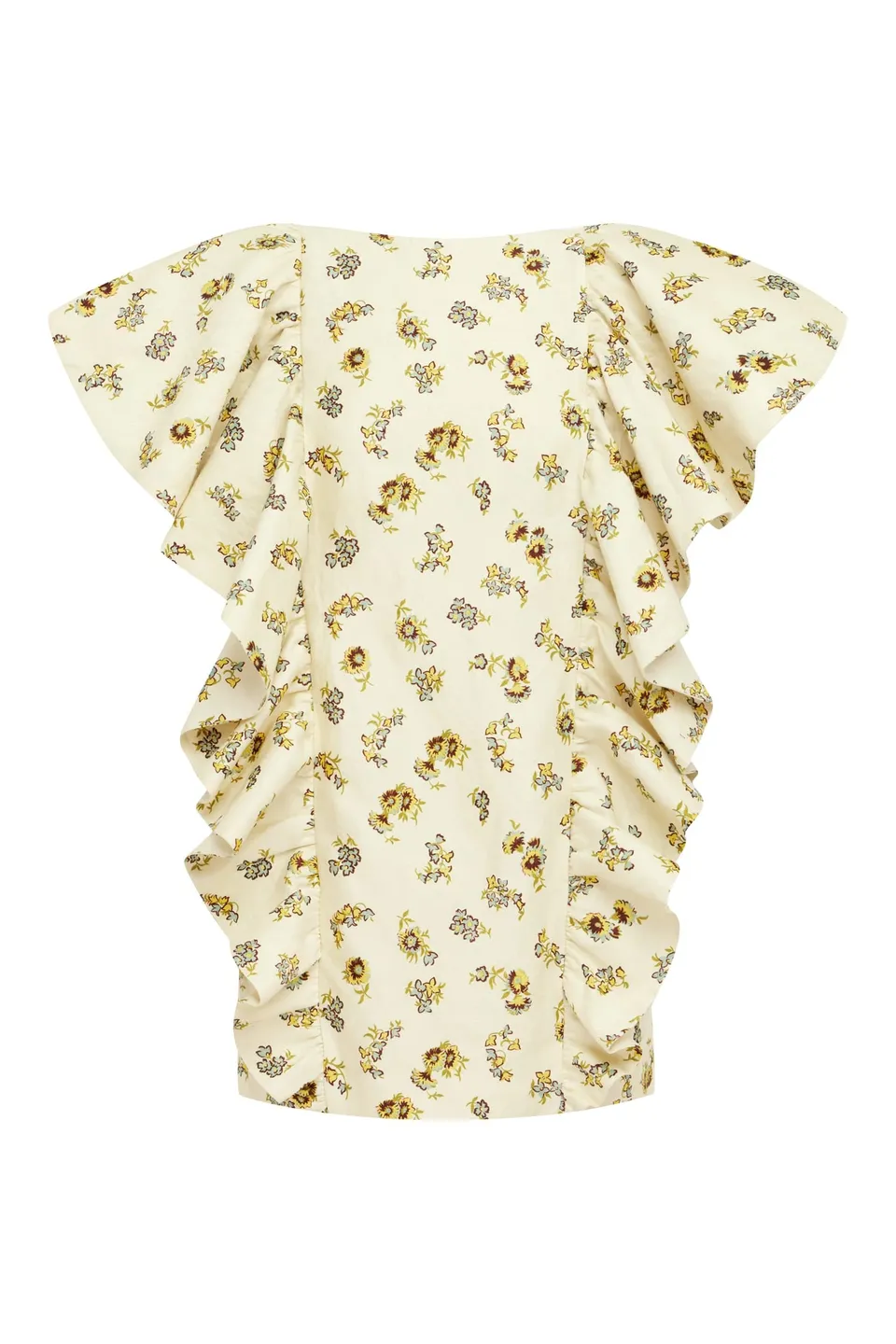 Alemaïs Carrie robe mini jacquard fioral lin