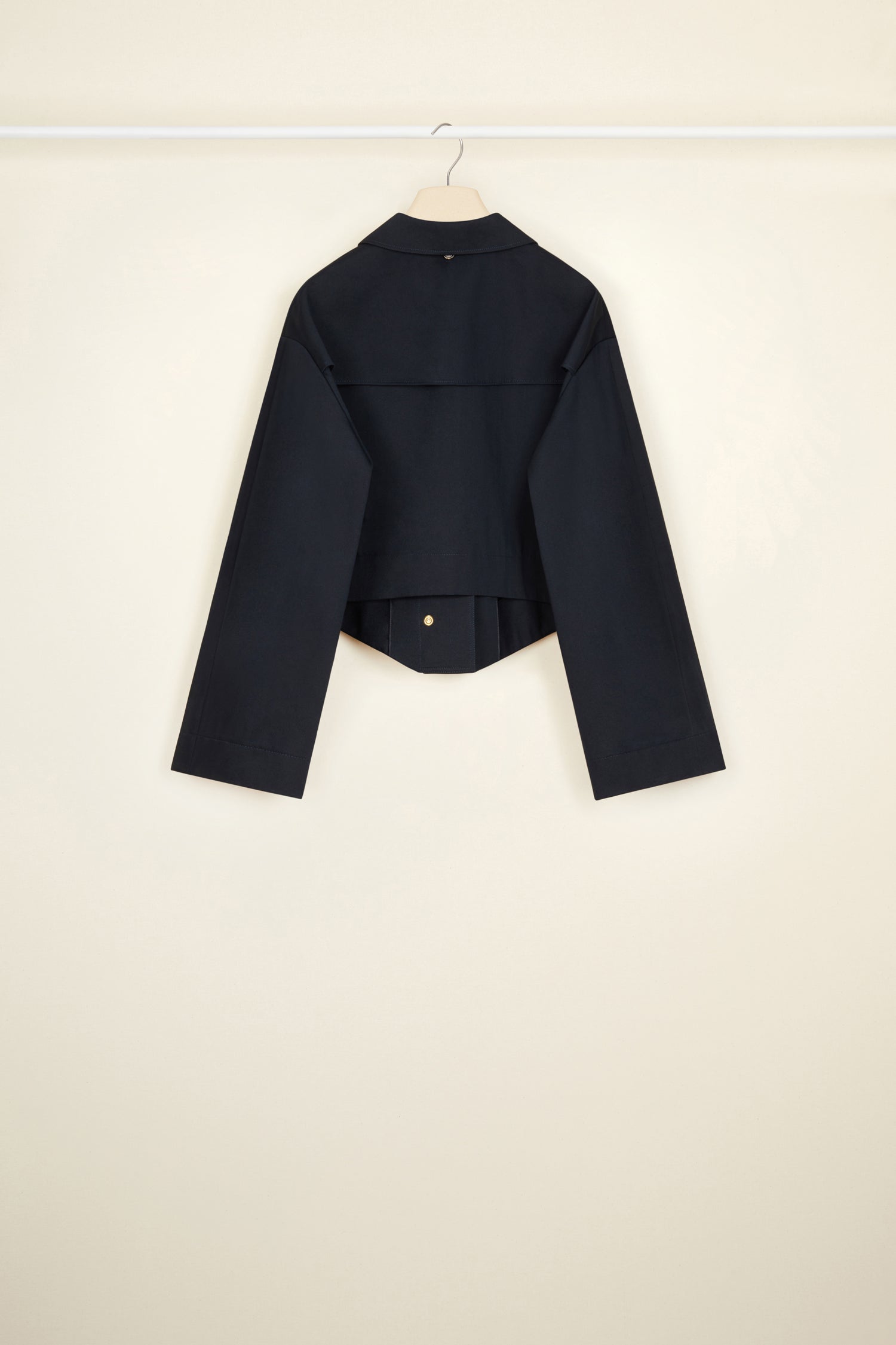 Patou P22OU0110074698N parka coton bio bleu nuit capuche