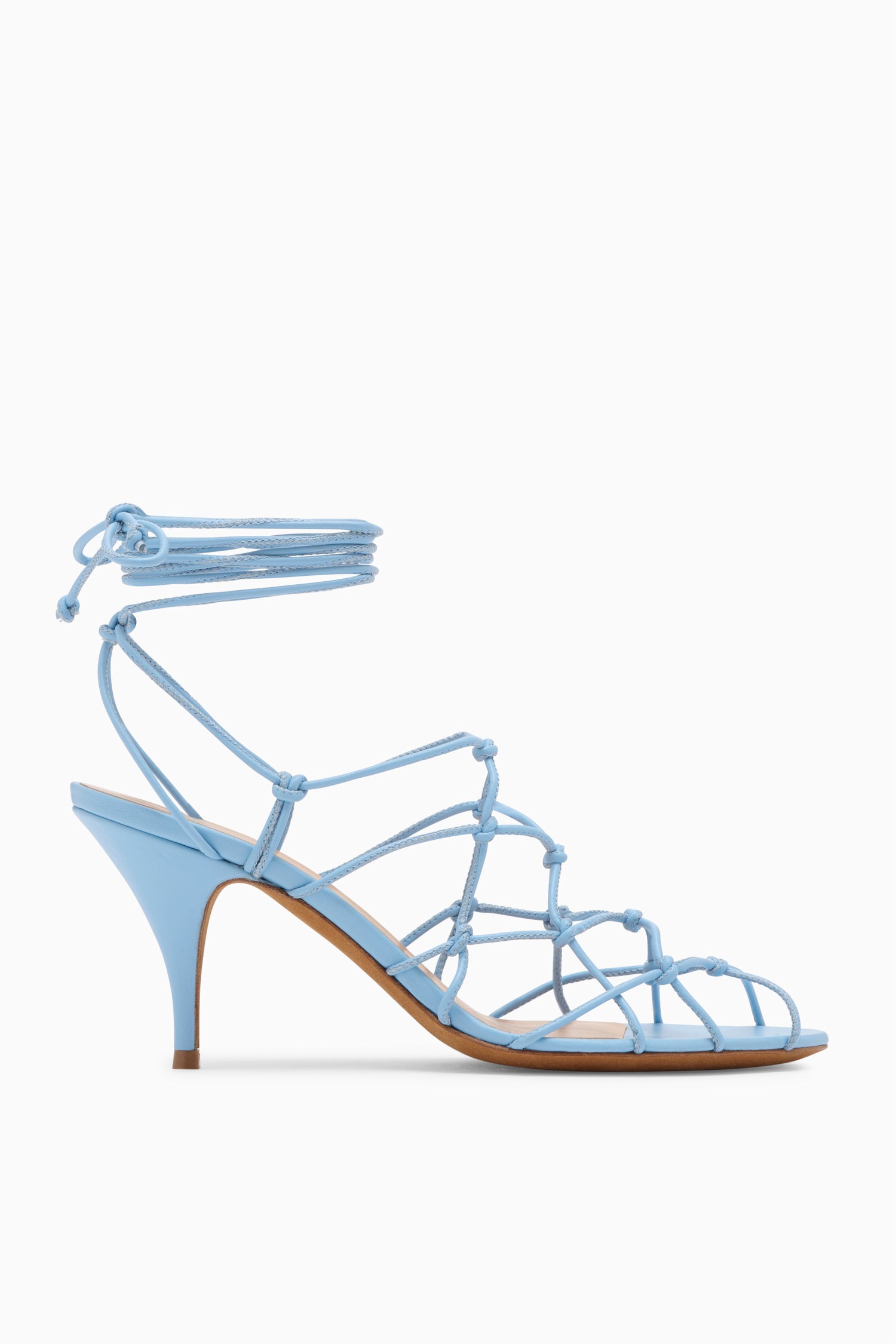 Ulla Johnson Colette sandales daim bleues Harbor 75mm