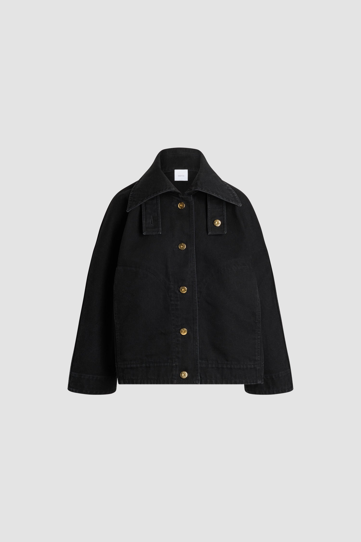 Patou H25OU0430081965G parka denim Khol Stone