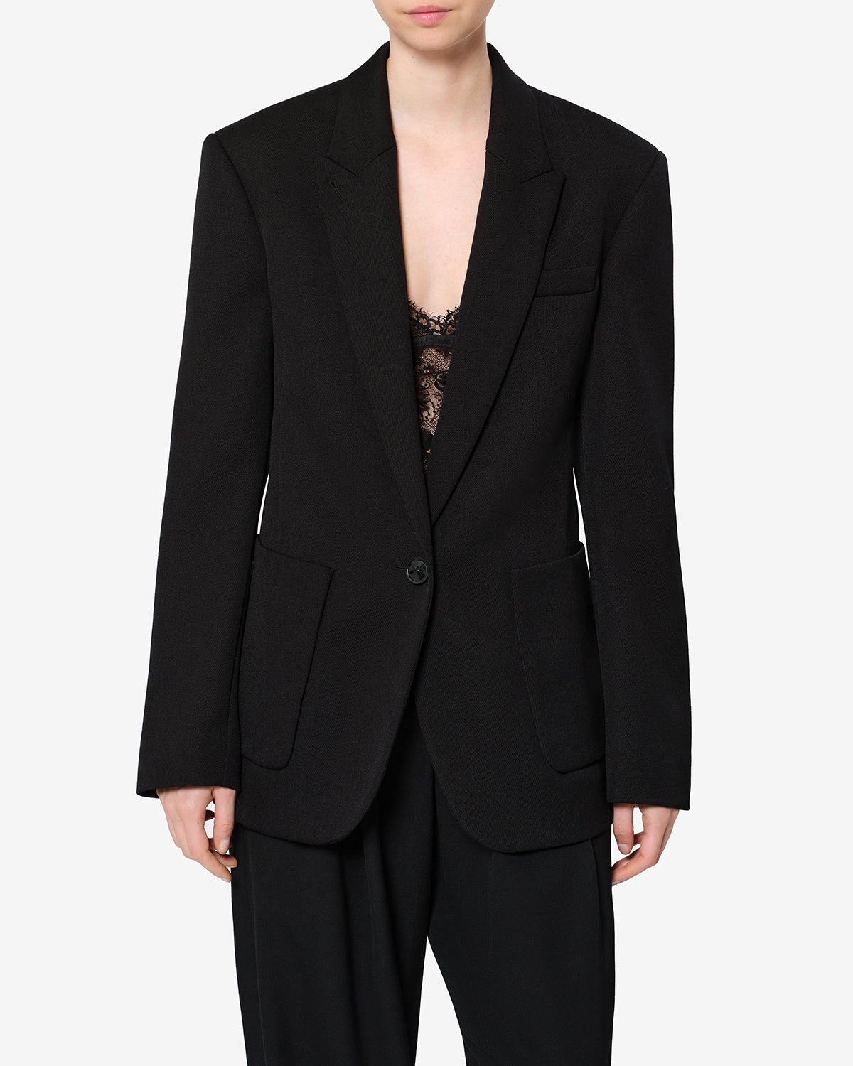 Isabel Marant Pomili VE0799FA veste noir laine tailleur