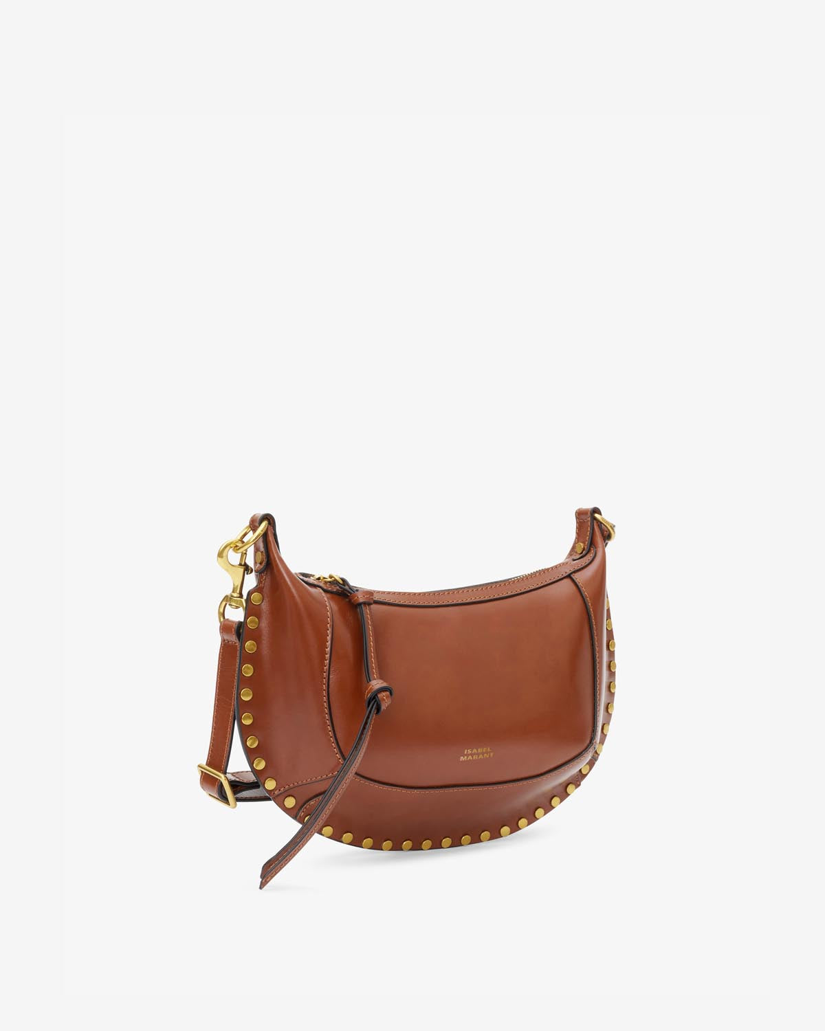 Isabel Marant Oskan Moon sac cuir cognac clouté