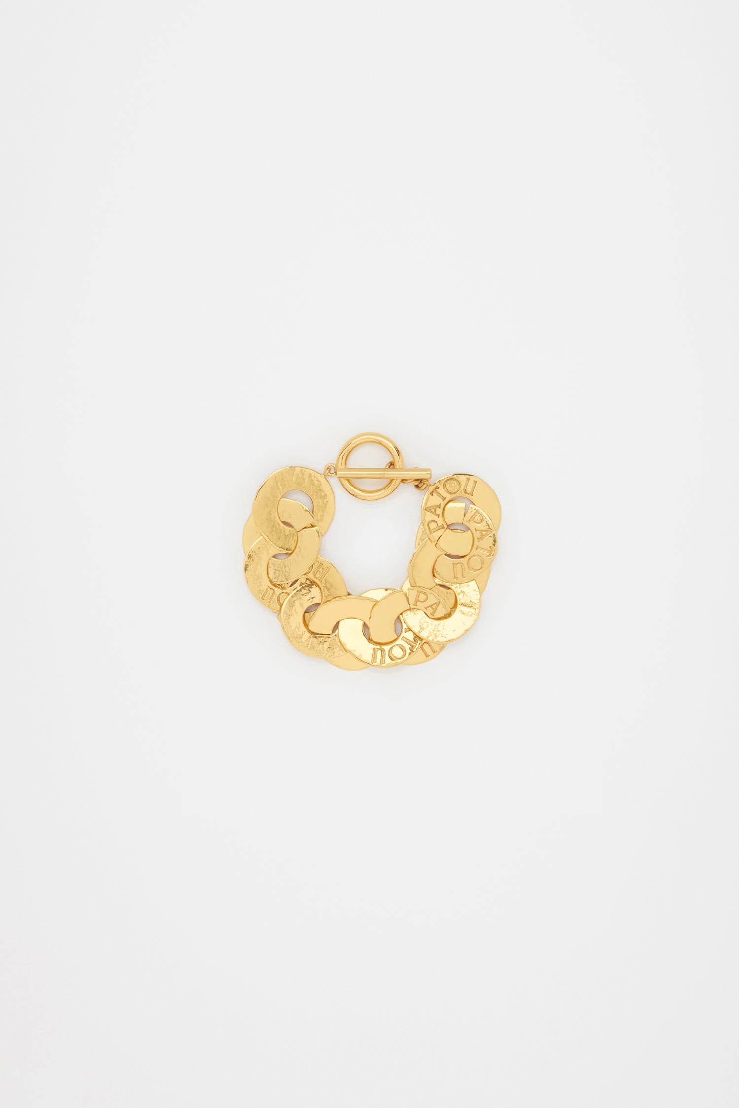 Patou JW095 bracelet laiton doré pièces Gold