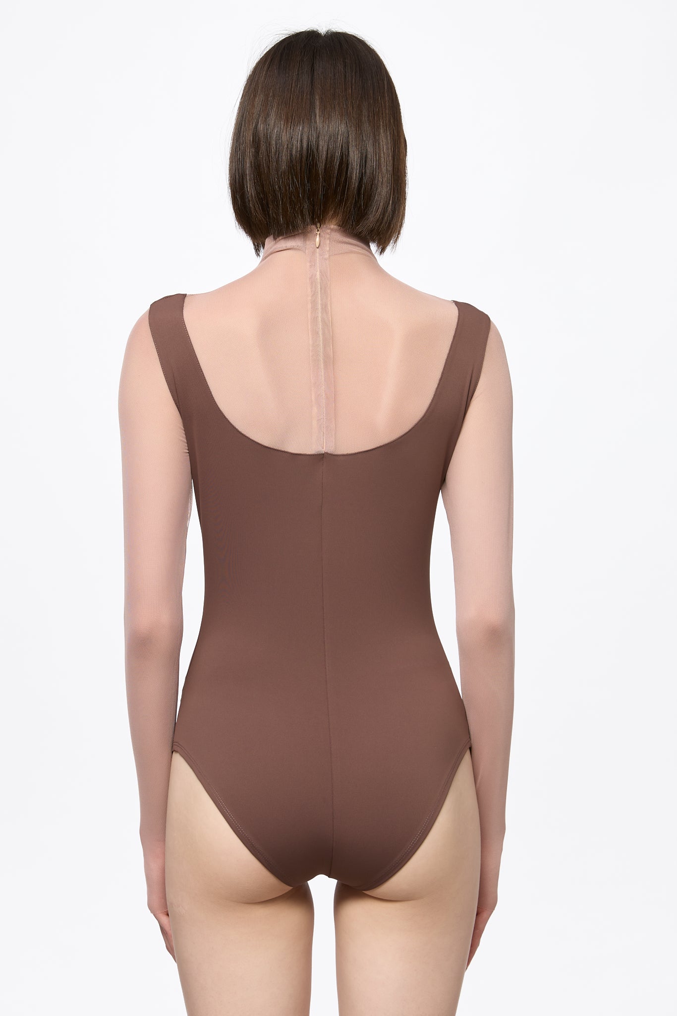 ATU Body Couture Bodysuits body corset marron manches longues