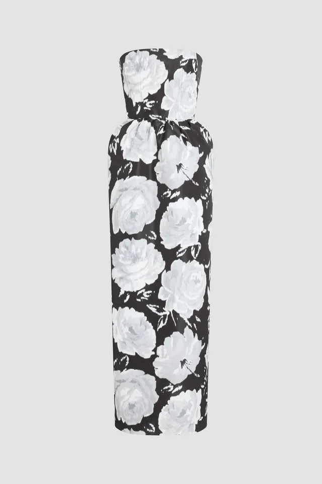 Patou DR25102465966 Robe Bustier Longue Night Garden