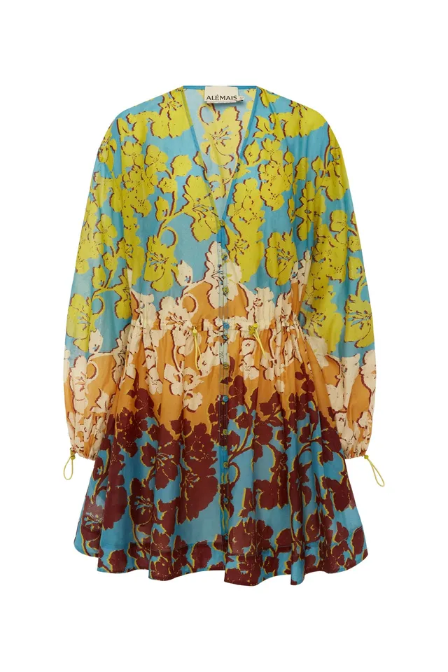 Alemaïs Dresses Splice Mini Dress robe mini 8 coton soie