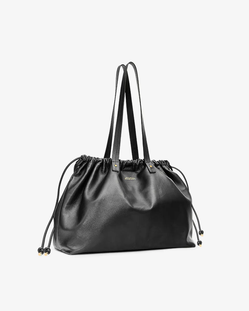 Isabel Marant Silven cabas cuir agneau noir 40 cm