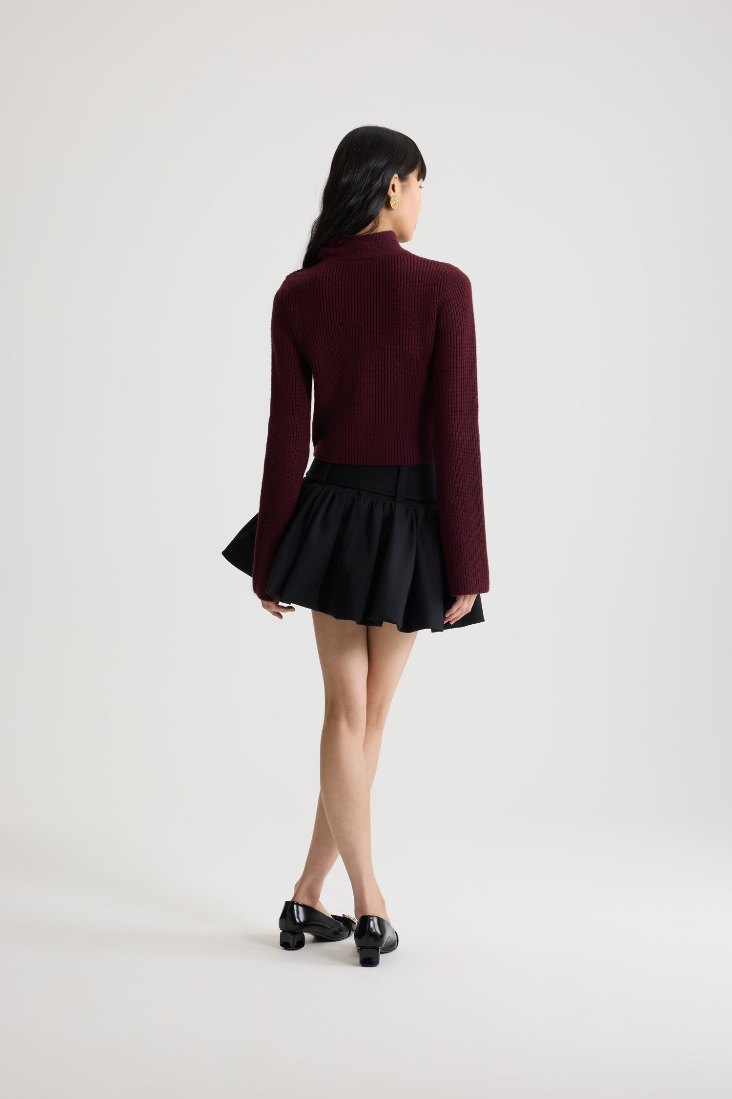 Patou KN263 pull laine cachemire rouge Vignola