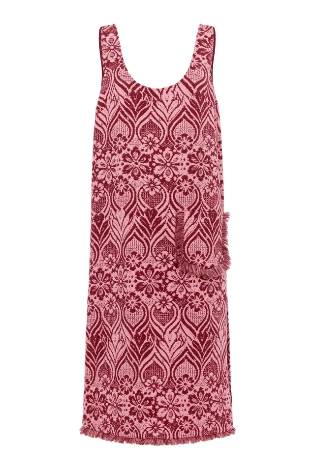 Alemais Blondie Midi robe coton bio dos découpé