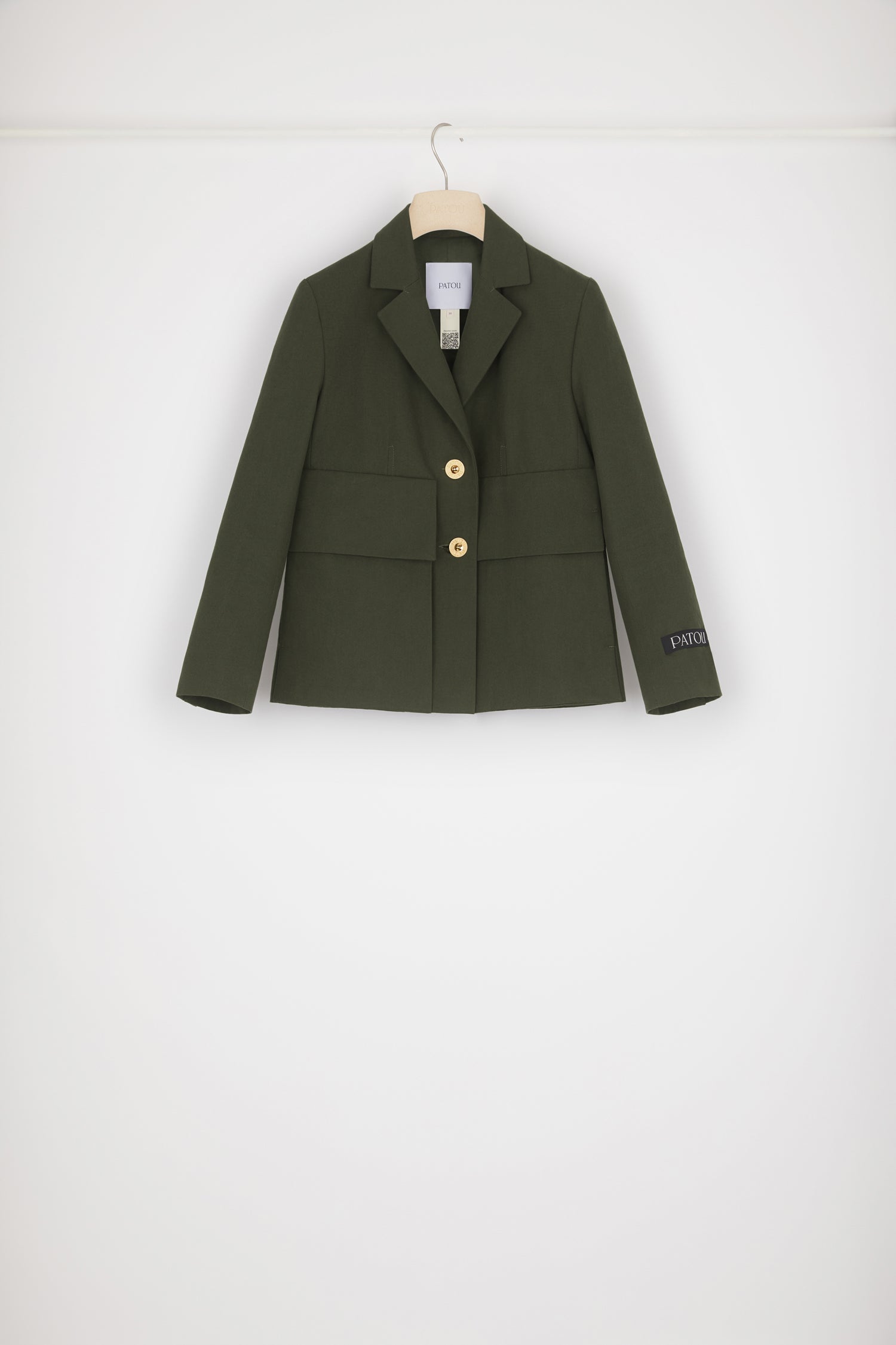 Patou H22JA0250124752W veste vert coton bio 34-44