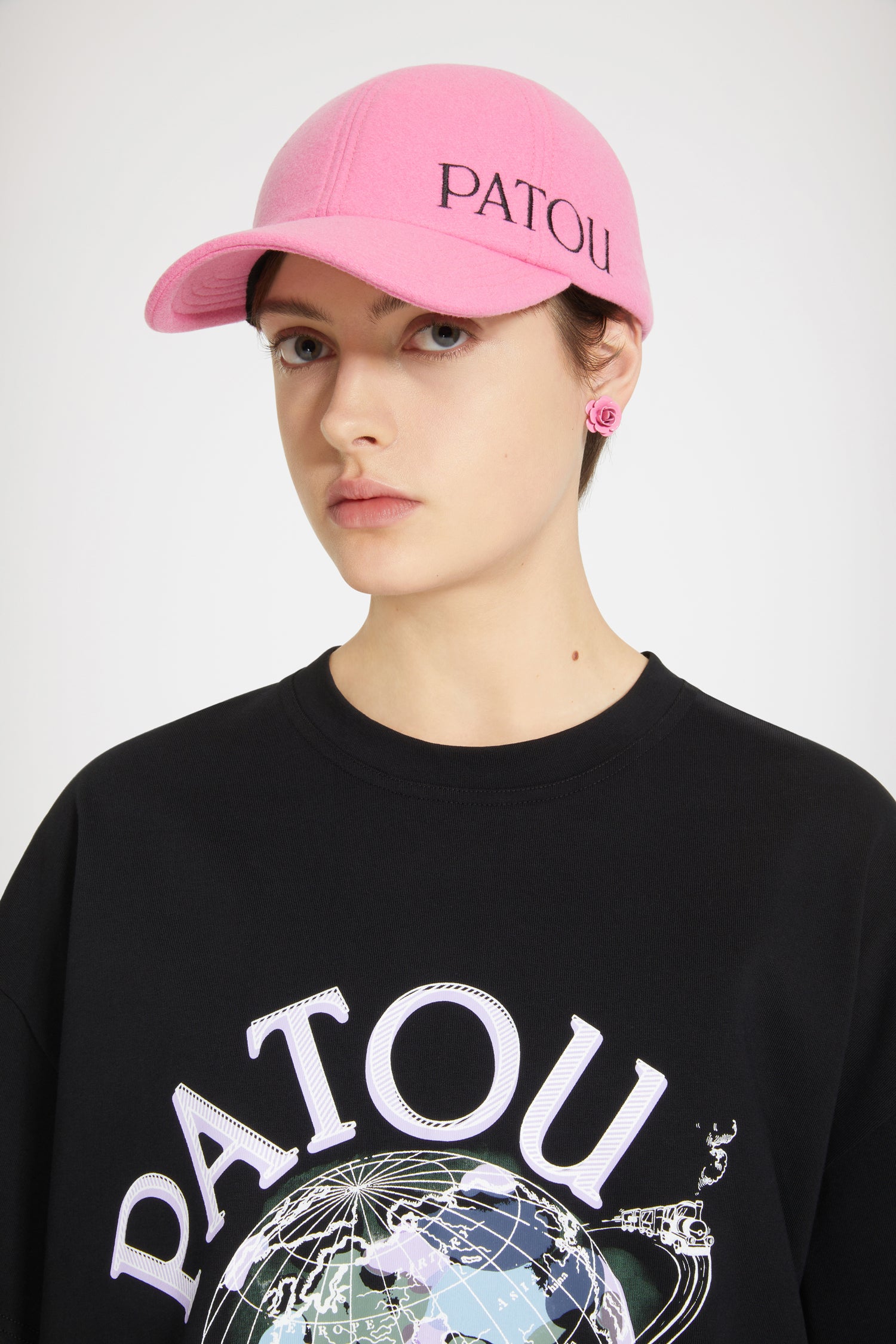 Patou JE050 t-shirt coton bio noir Tour