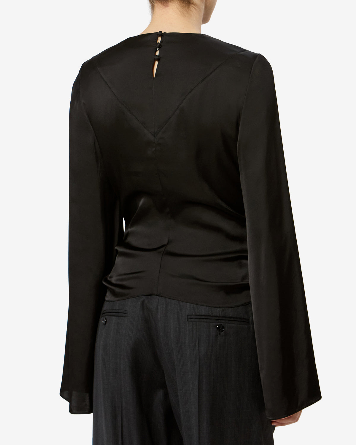 Isabel Marant Neame blouse satin noir