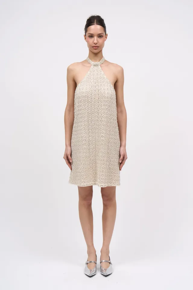 Paul & Joe Aglae robe guipure écru 36 coton
