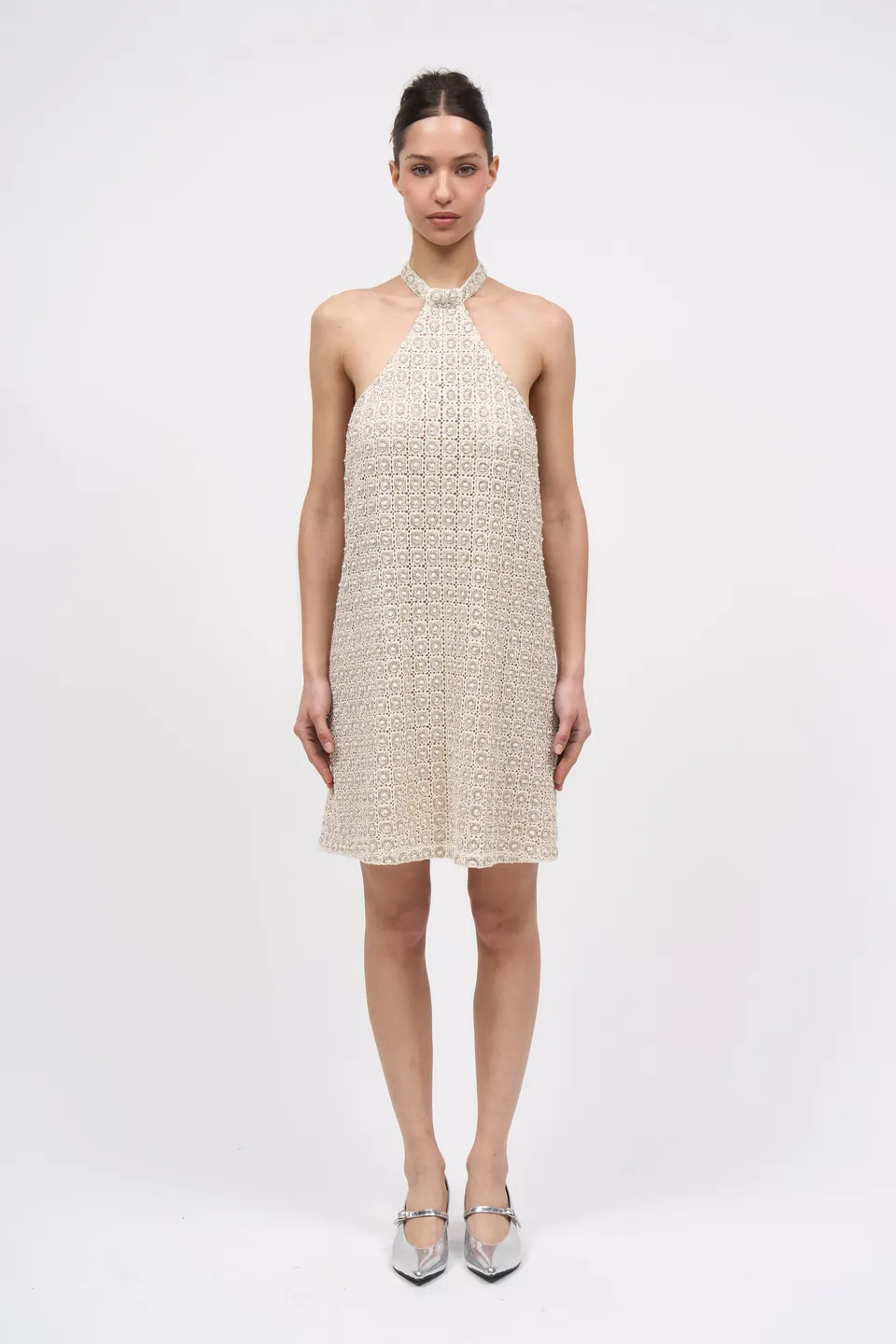 Paul & Joe Aglae robe guipure écru 36 coton