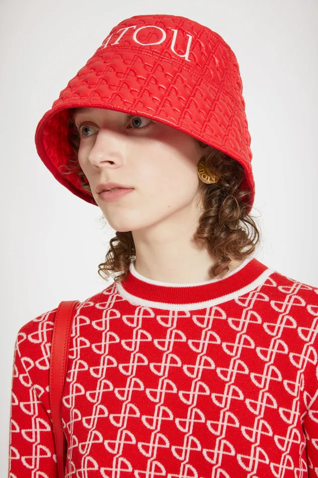 Patou H23AC0270158307R bob nylon matelassé Red Ski Slope