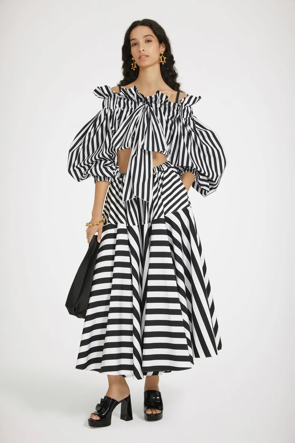 Patou Skirts SK058 jupe maxi rayée coton P24SK05801685960