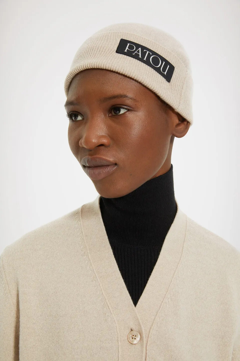 Patou AC039 bonnet laine biscuit flacon taille unique