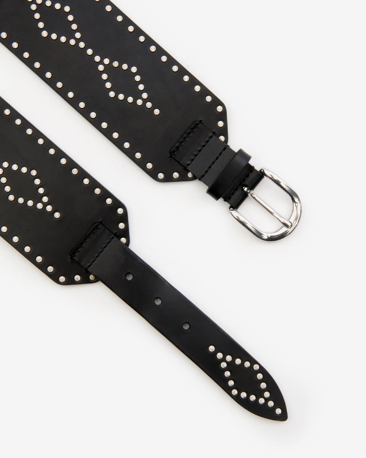 Isabel Marant Lucie CE228BFA ceinture cuir noir 7 cm