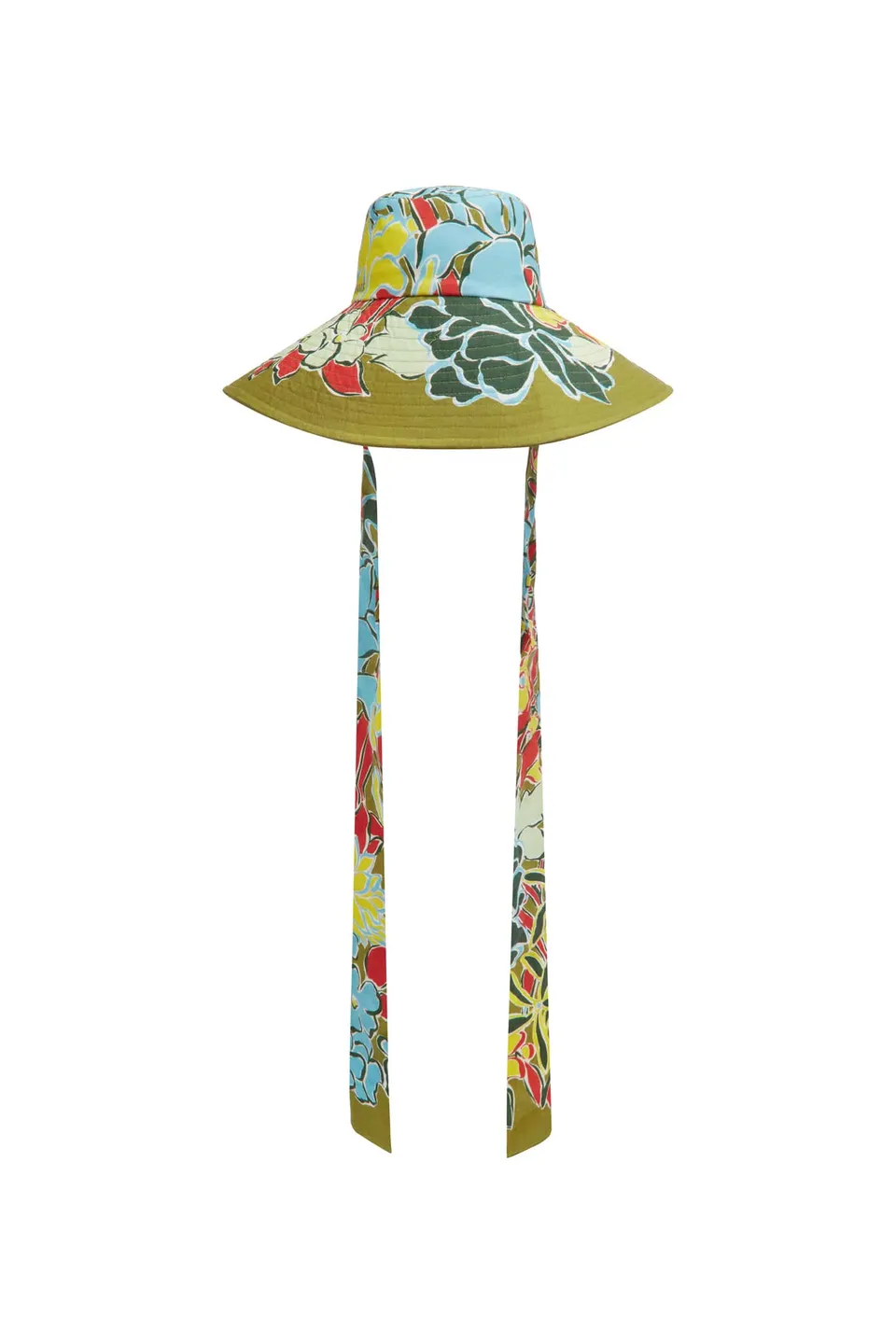 Alemaïs Accessories Solstice Wide Brim Tie Sunhat chapeau lin