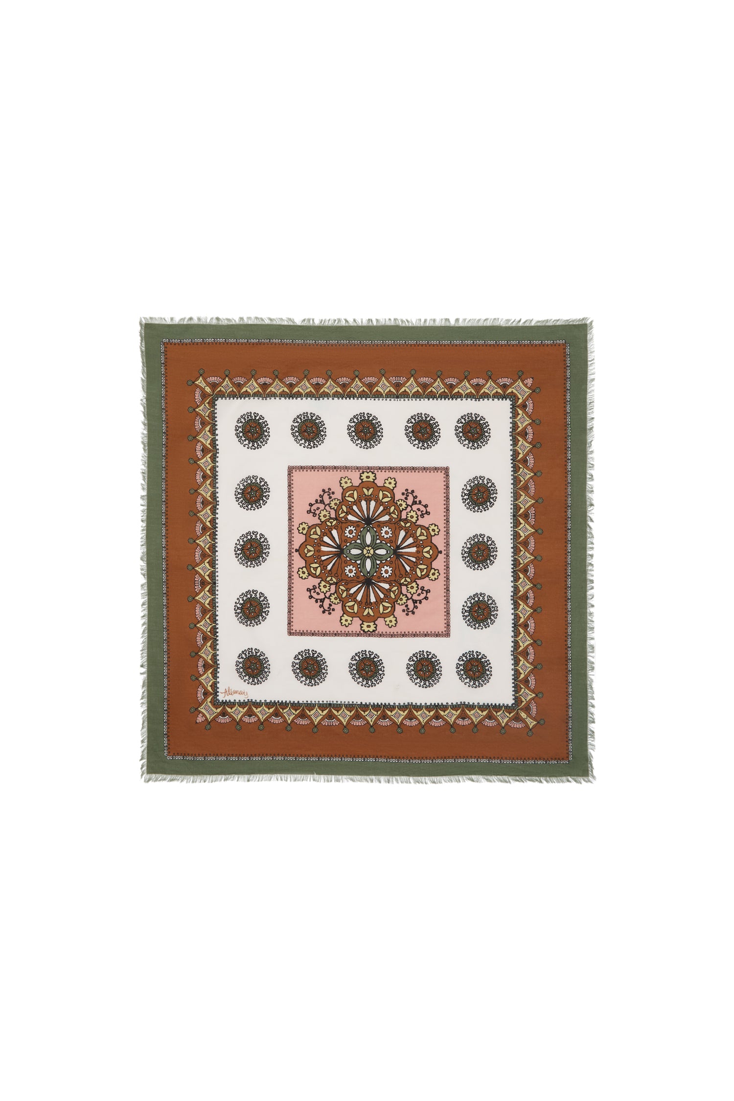 Alemäis Contina foulard carré coton bio taille unique