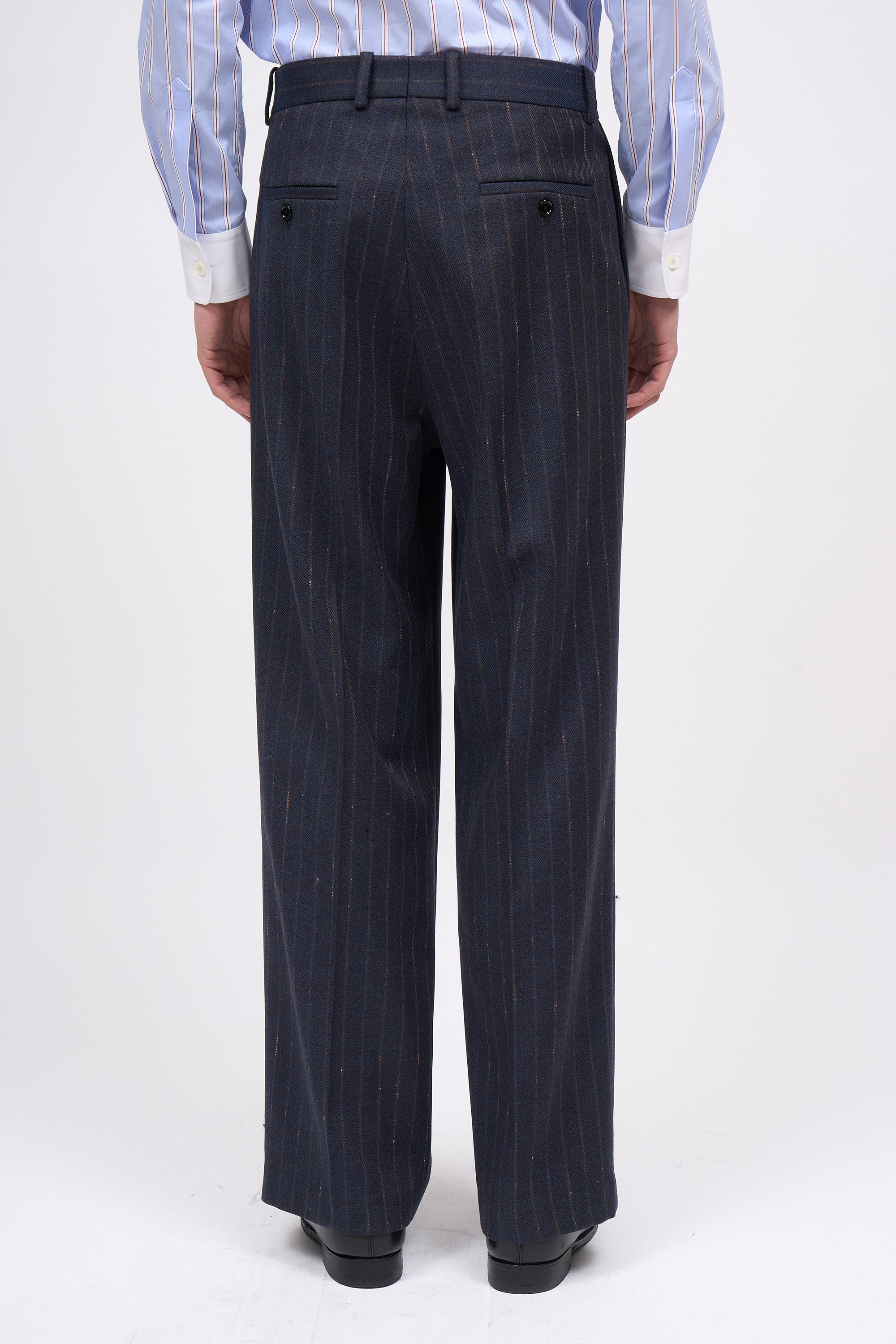 Paul & Joe Tailoring Pantalon Raphael twill laine marron M