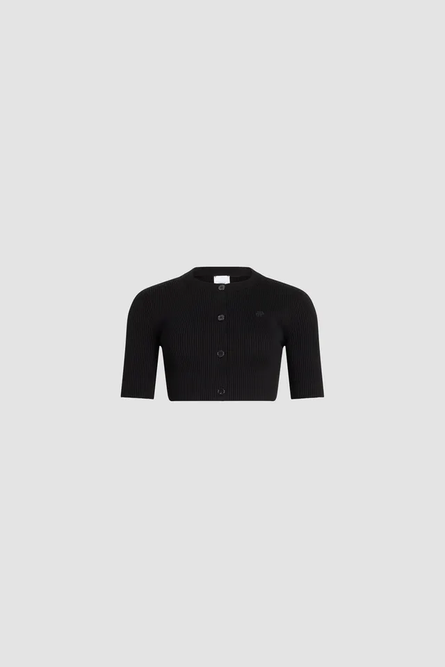 Patou P26KN3248090999B gilet court coton noir