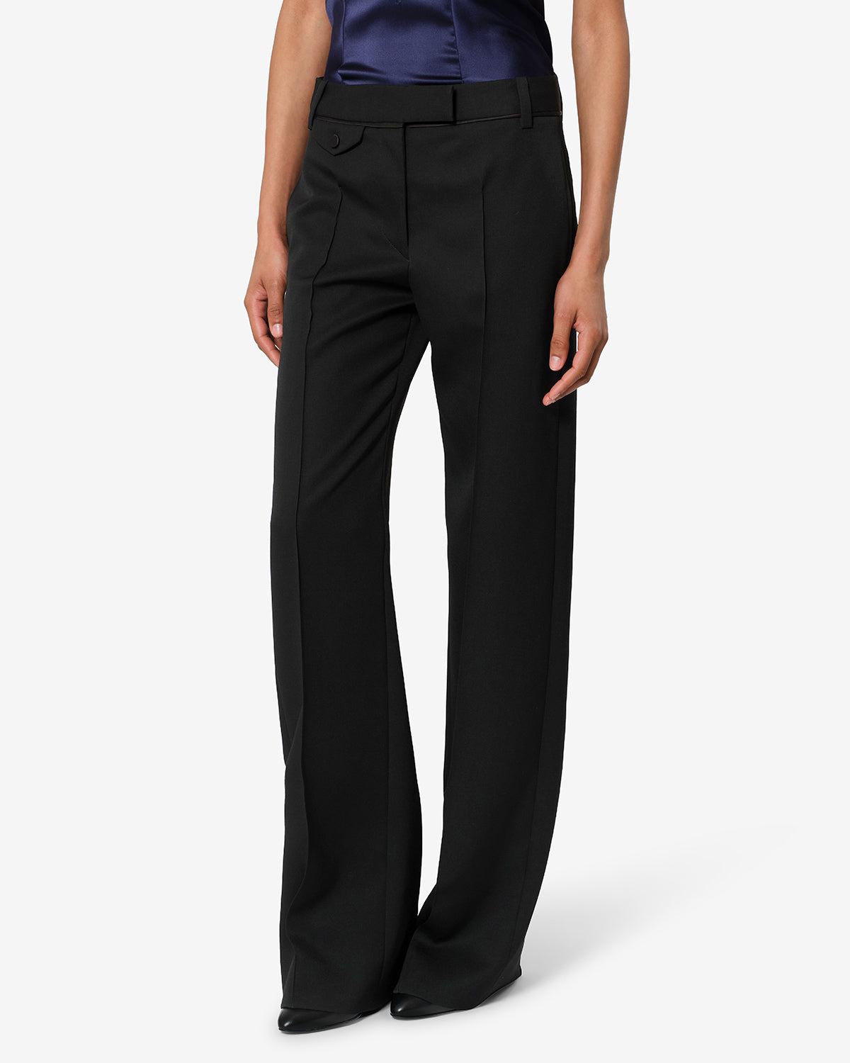 Isabel Marant Lusia pantalon tailleur noir laine