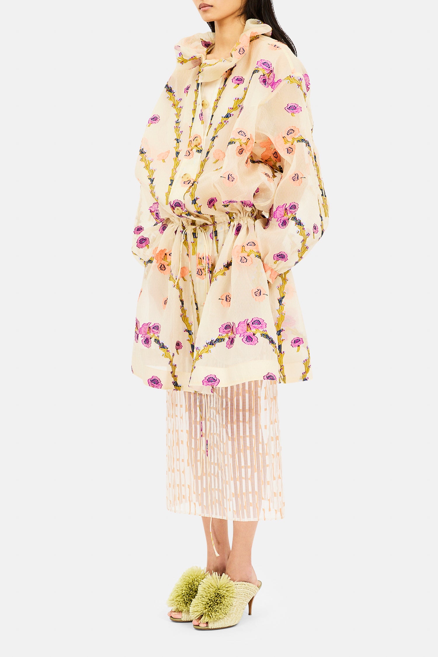 Ulla Johnson Lisette veste péplum pearl bloom