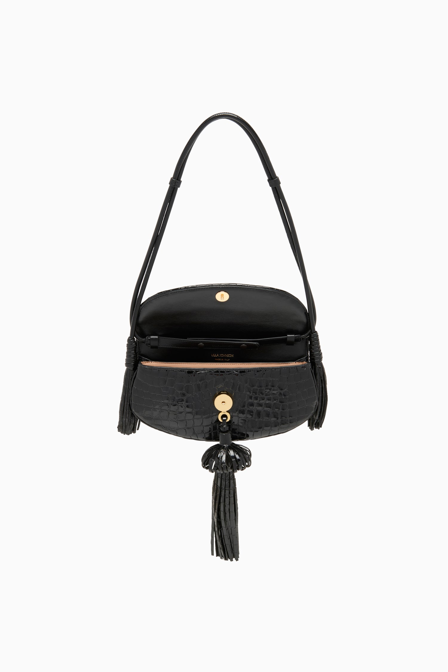 Ulla Johnson Paloma PS261166 sac cuir noir embossé