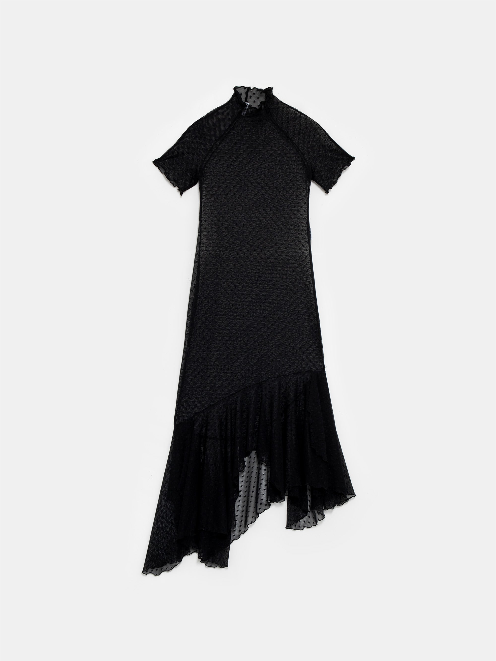 Ester Manas Easy Dress robe maxi noire à pois
