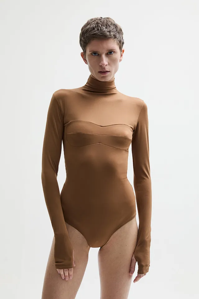 ATU Body Couture Starling body camel manches longues S