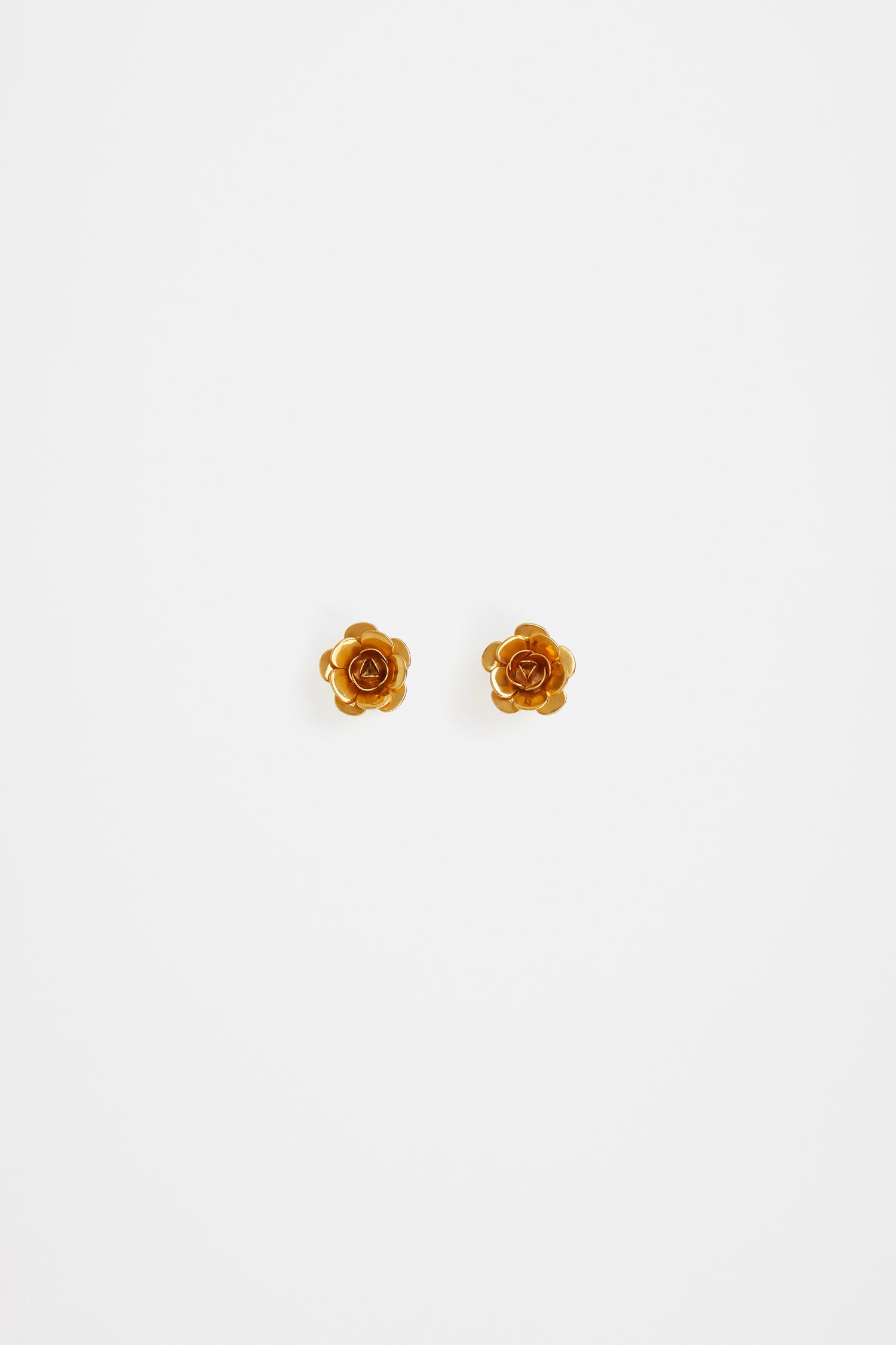 Patou JW087 clous d'oreilles fleur laiton doré